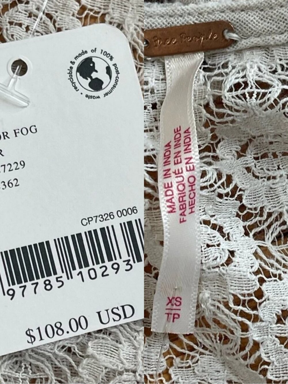 Free People Cream Lace Maxi Dress XS. $108 - Picture 9 of 16